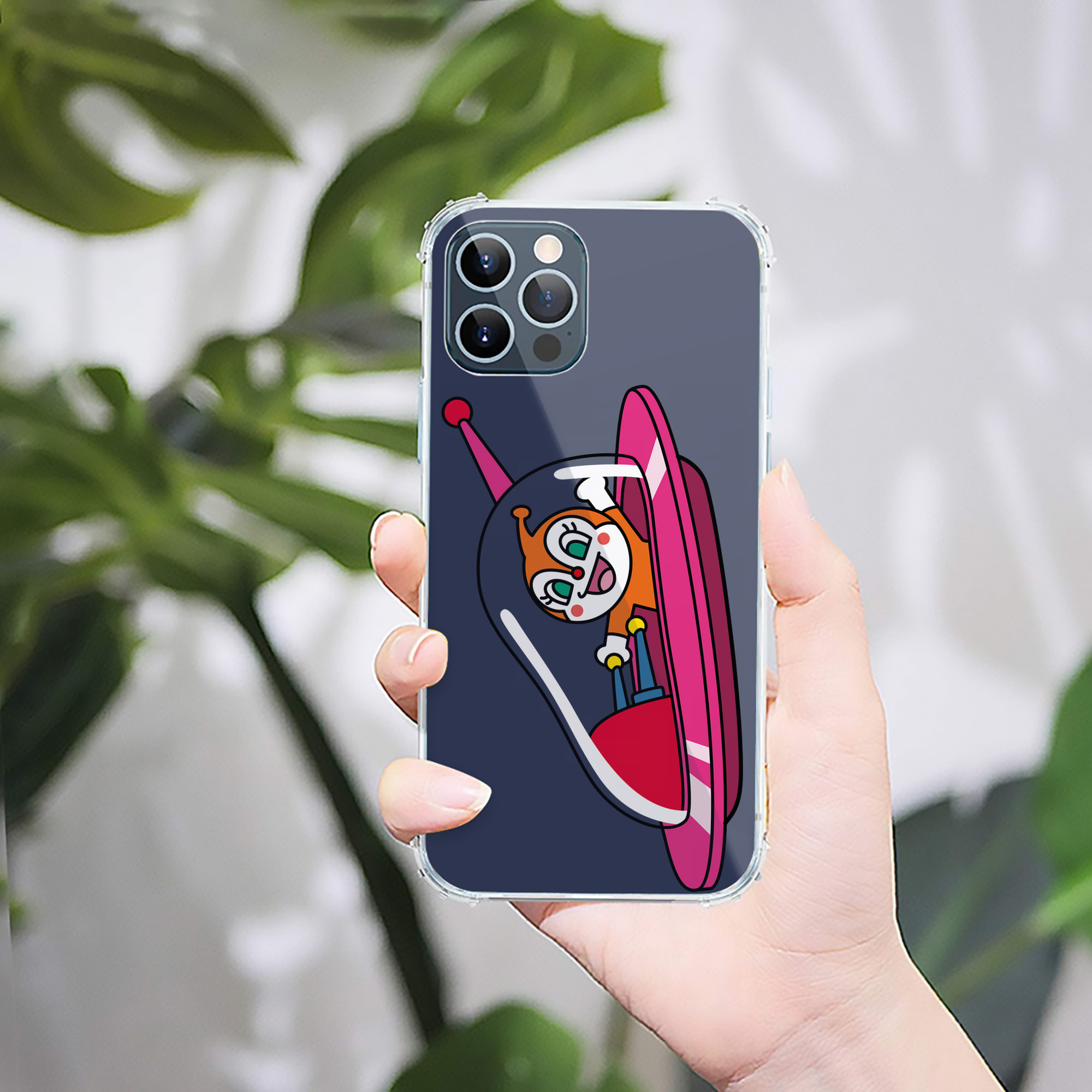 （画像用） アンパンマン Anpanman 【iPhone 12シリーズ対応】透明スマホケース（クリアソフトケース）